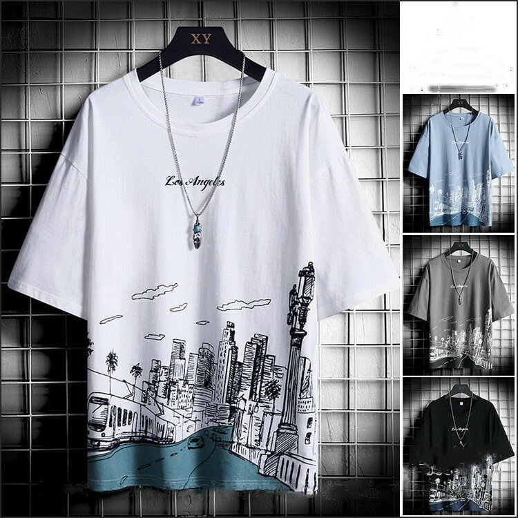 樂天商城 - メンズTシャツ 半袖 Tシャツ メンズTシャツ カジュアルTシャツ 夏物 メンズ