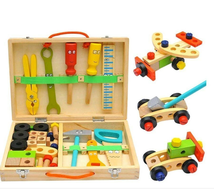 工具セット 木のおもちゃ 大工さんセット 組立て 早期学習玩具 男子向け 知育玩具 木のおもちゃ 作業道具 指先訓練 感覚教具 子供