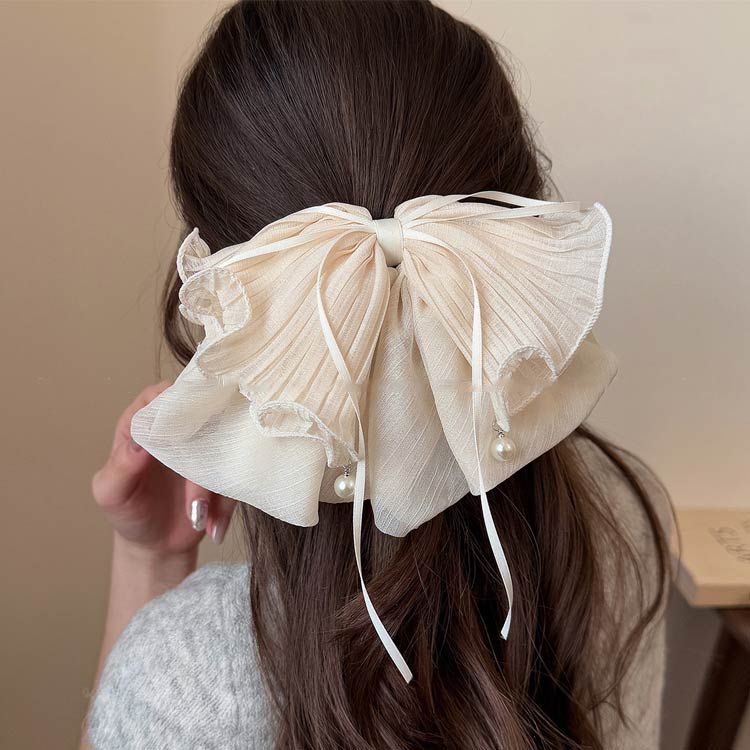 リボン 髪留め ヘアクリップ ボリューム バンスクリップ 大きめ 強力 バンスクリップ 大きい バレッタ 大人 可愛い 髪まとめ 軽い クリップ シンプル 日常 通勤 通学 お呼ばれ 発表会