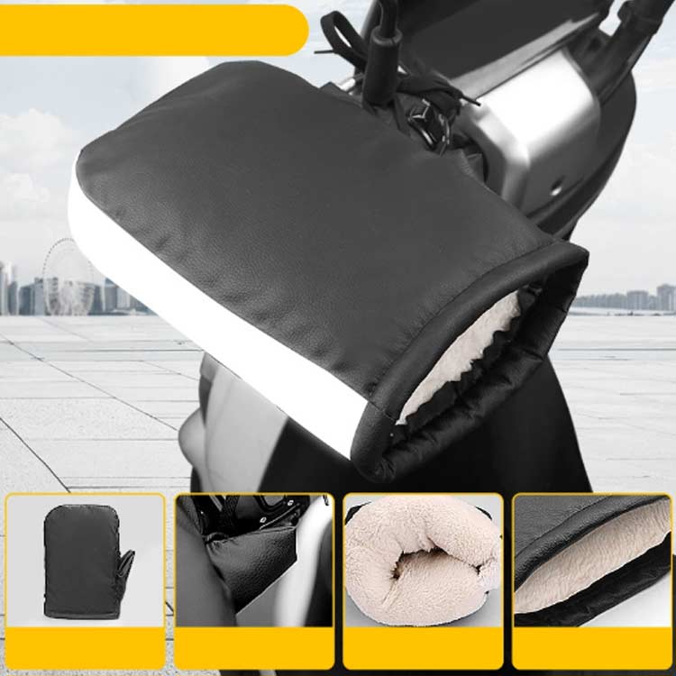 バイク用 防風 汎用 防寒 防水 スクーター ハンドルカバー 左右セット バイク用 カバー 簡単装着 オートバイ 裏起毛 反射テープ 自転車 コンパクト 汎用 柔らかい 撥水 通勤用 耐久性 レイングッズ レイン