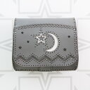 【OJAGA DESIGN オジャガデザイン】 VIRGO 財布 ウォレット ショートウォレット 2つ折り財布 革 牛革 本革 レザー プレゼント ギフト グレー 灰 星 月 オジャガ(4)