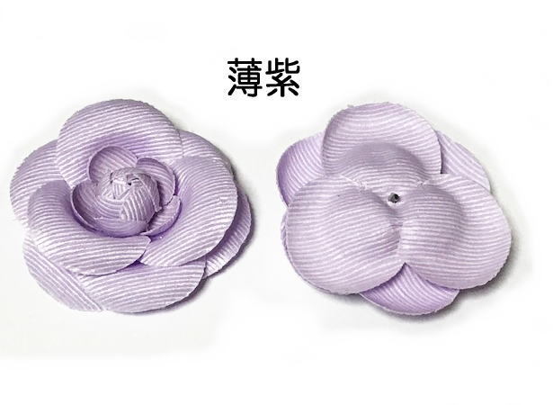 ハンドメイド　コサージュ用お花パーツ　約5.2cm カメリア グログラン 1個