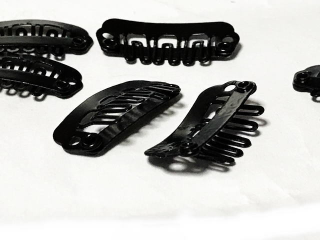 ウィッグピン ワンタッチ 2.3x1cm 反転ピン ヘアクリップ 10個