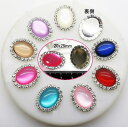 【デコパーツ】24x20mm カボッション・アクリルモチーフ 1個