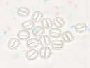 1.2cm樹脂製 リボン用小さなバックル10個セット