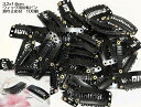 100個 ウィッグピン 滑り止め付き ワンタッチ 3.2x1.6cm 反転ピン まとめ売り