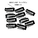 【送料無料】固定ピン付き ウィッグピン ワンタッチ 滑り止め付10個セット 1000円ポッキリ