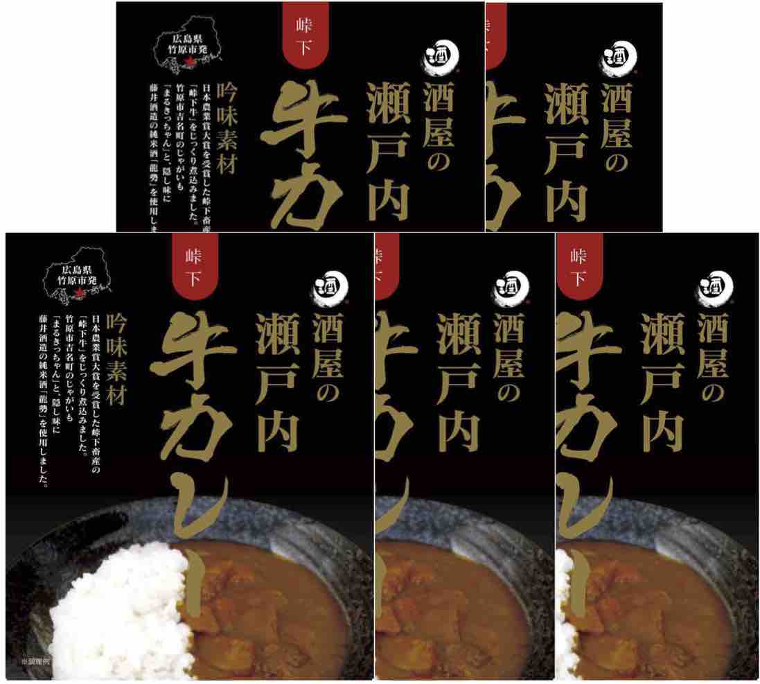 広島ご当地カレー 酒屋の瀬戸内牛カレー 200g×5食まとめ買いセット