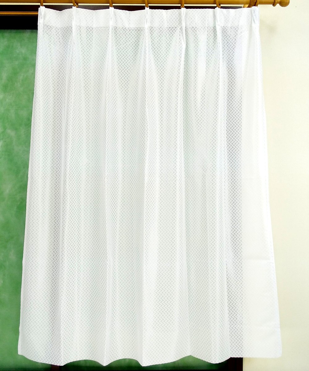 カーテン レース セミオーダー UVカット ミラーレース プライバシー保護 花粉症対策 ハウスダスト 花粉キャッチ機能付 幅サイズ205cm固定 丈78cm〜1...