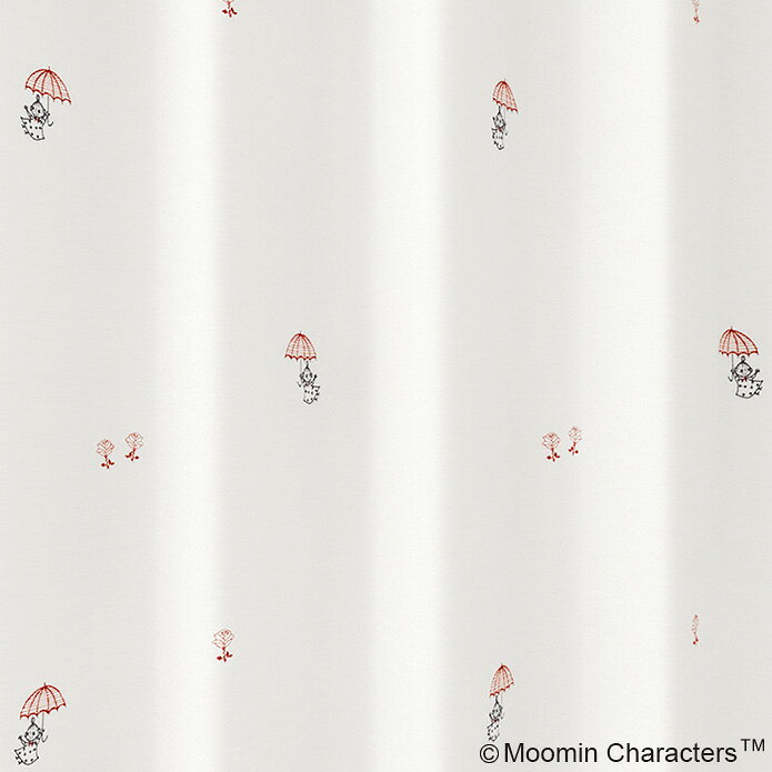 ムーミンカーテン アンブレラ レースカーテン MOOMIN オーダー 刺繍 かわいい ちび...
