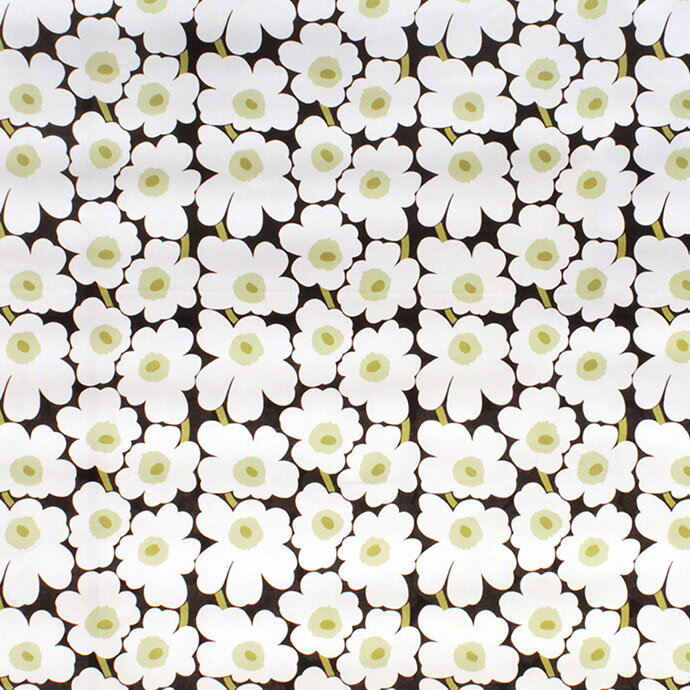 シェードカーテン ローマンシェード オーダー マリメッコ marimekko ミニウニッコ ウニッコ mini unikko ホワイト 白 北欧 モノトーン 小窓 腰窓 おしゃれ かわいい 柄 綿 コットン