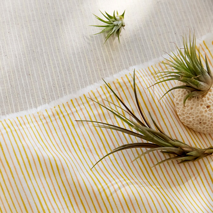 Rakuten - 【4000円OFFクーポン配布】北欧カーテン クォーターリポート マロー アイボリー イエロー ボーダー ナチュラル おしゃれ オーダーカーテンQUARTERREPORT