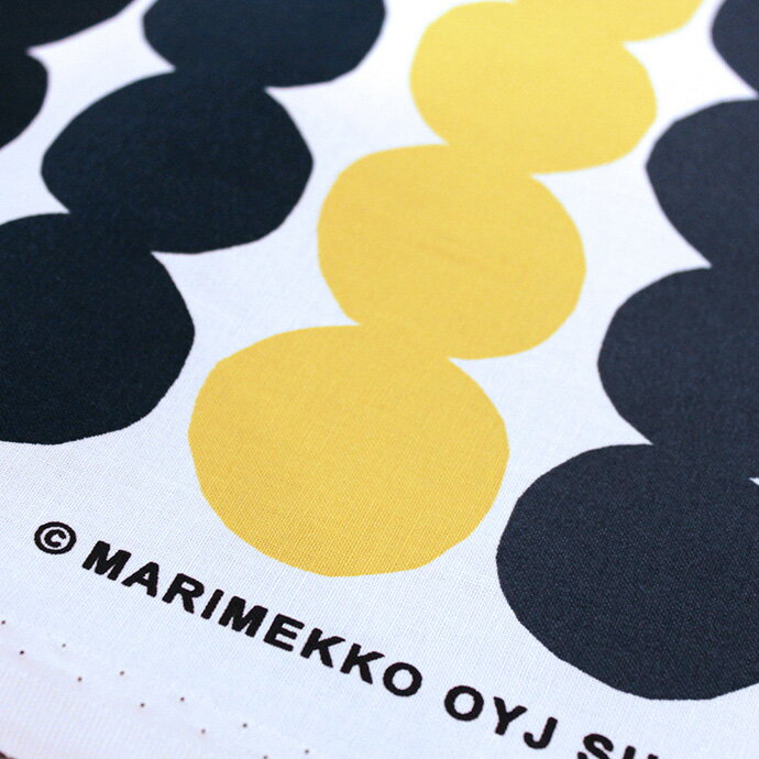 カーテン マリメッコ marimekko 北欧 北欧ブランドカーテン ラシィマット オーダー かわいい おしゃれ 幅150 幅100 幅200 丈178 丈200 生地 1.5倍ヒダタイプ イエロー