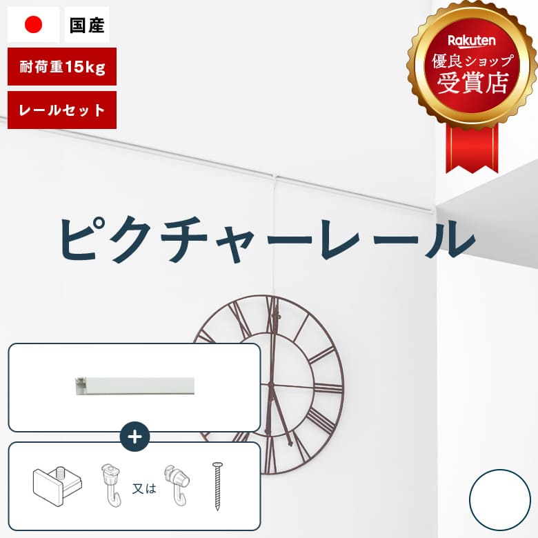 ピクチャーレール TOSO 《L-1》 セット 2m 耐荷重 15kg ホワイト 規格サイズ 天井付・正面付 後付け Lシリーズ / ピクチャー レール 取り付け 壁掛け 絵画 写真 ギャラリー 施設 展示会 写真展…