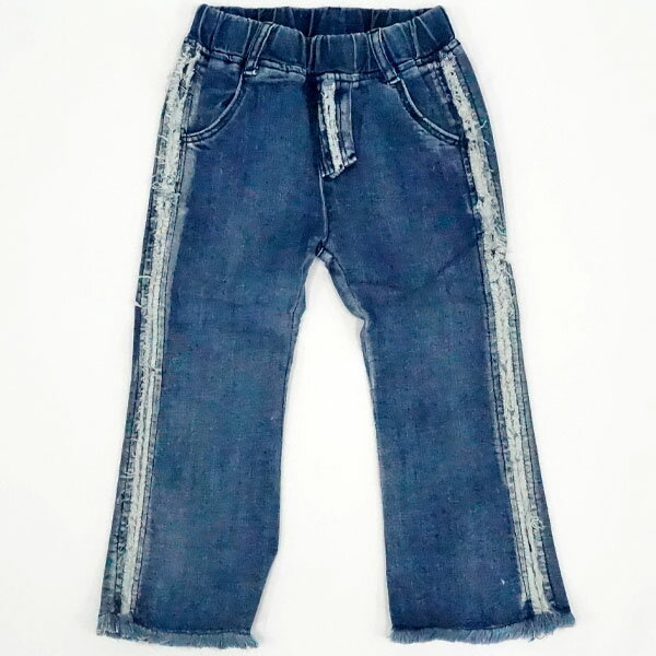 【Giggle 50%OFF SALE】ギグル ストレートデニムパンツ ブルー インディゴ 子供服 キッズ ユニセックス..