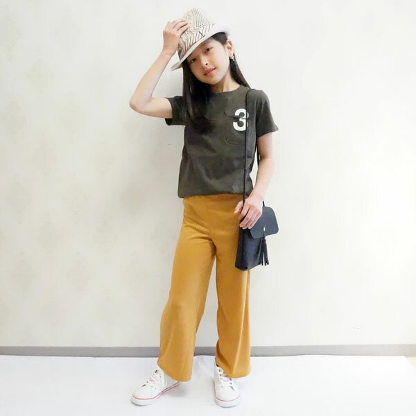 【Giggle 50%OFF SALE】ギグル ロングパンツ チャコール ネイビー マスタード 子供服 キッズ ユニセッ..