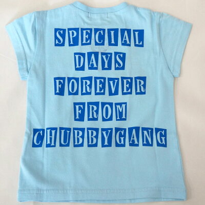 【CHUBBYGANG｜60%OFF】チャビーギャング フォトプリント半袖Tシャツ 半袖 トップス ベビー服 肩スナップ 赤ちゃん 水色 サックス 子供服 0962180 綿100% 女の子 90cm 1歳 2歳 セール SALE 半額以下 日本製