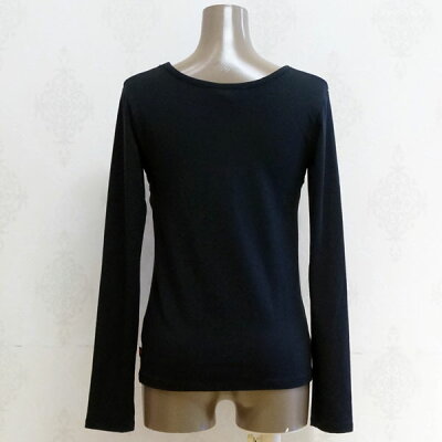 【CHUBBYGANG｜60%OFF】チャビーギャング サテンリボンデザインロングTシャツ 長袖 トップス 黒 ブラック キッズ 子供服 女の子 05340232 150cm 幼児 ちびギャル セール SALE 半額以下 日本製 3