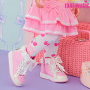 EARTHMAGIC【正規取扱店】アースマジック チェリー総柄タイツ ベビータイツ 白 黒 ペールピンク ストッキング 女児 女の子 子供服 ベビー服 ベビー ...