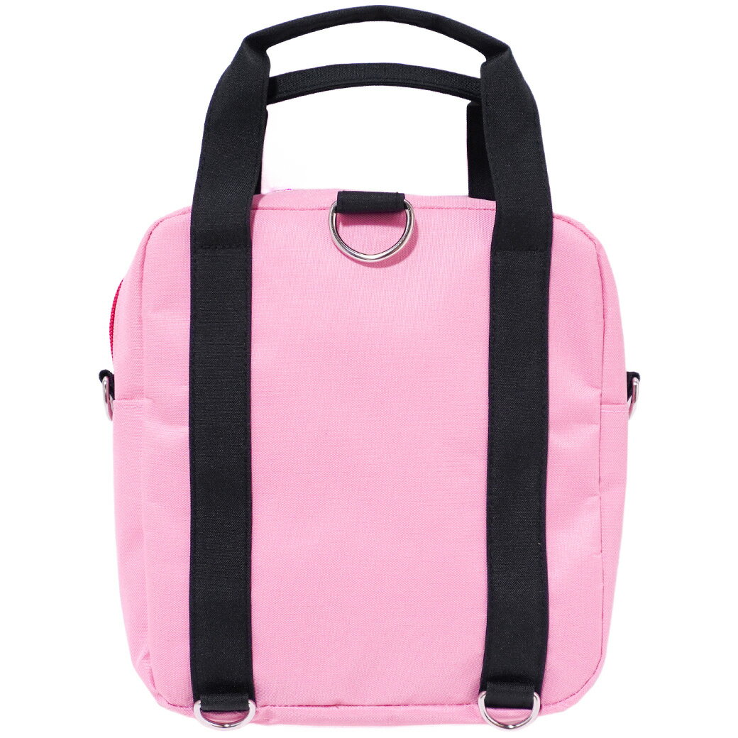 【EARTHMAGIC正規取扱店】アースマジック マフィープリント3wayミニリュック ペールピンク ネイビー ショルダーバッグ ハンドバッグ 紺 女児 女の子 子供服 キッズ 鞄 入園 入学 雑貨【50%OFF】