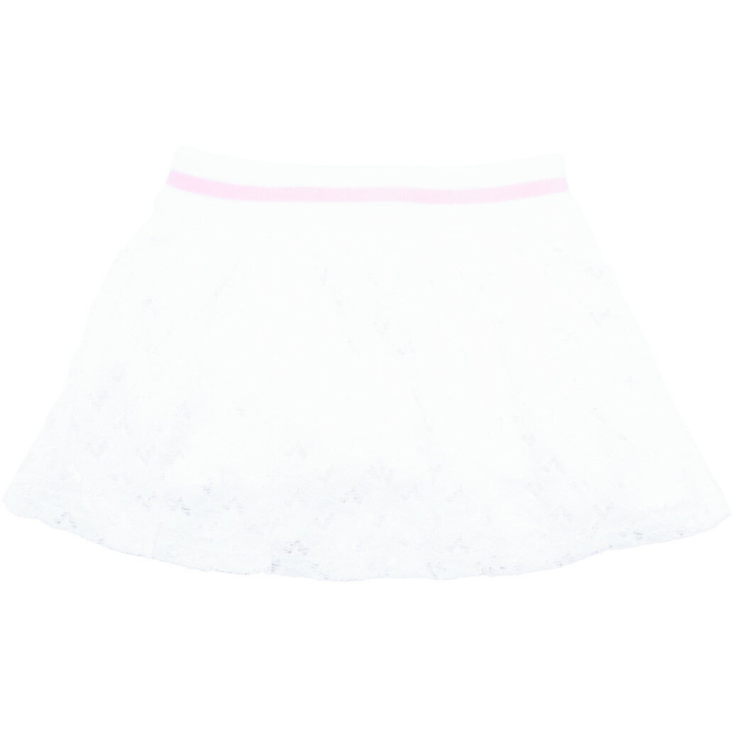 EARTHMAGIC【正規取扱店】アースマジック ハートレースプリーツスカート シロ ペールピンク 女児 女の子 子供服 キッズ ボトムス 白 ホワイト 100-140cm【50%OFF】 3