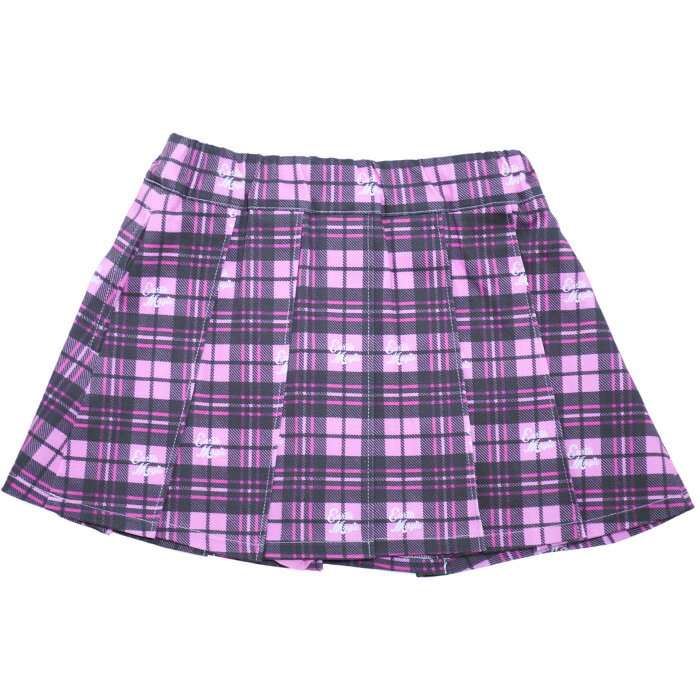 【EARTHMAGIC正規取扱店】アースマジック 2025秋 タータンチェックプリーツスカート(インナーパンツ付) 女児 女の子 子供服 キッズ ボトムス 100cm 110cm 120cm 130cm 140cm ピンク ラベンダー パープル 紫 スカパン 2