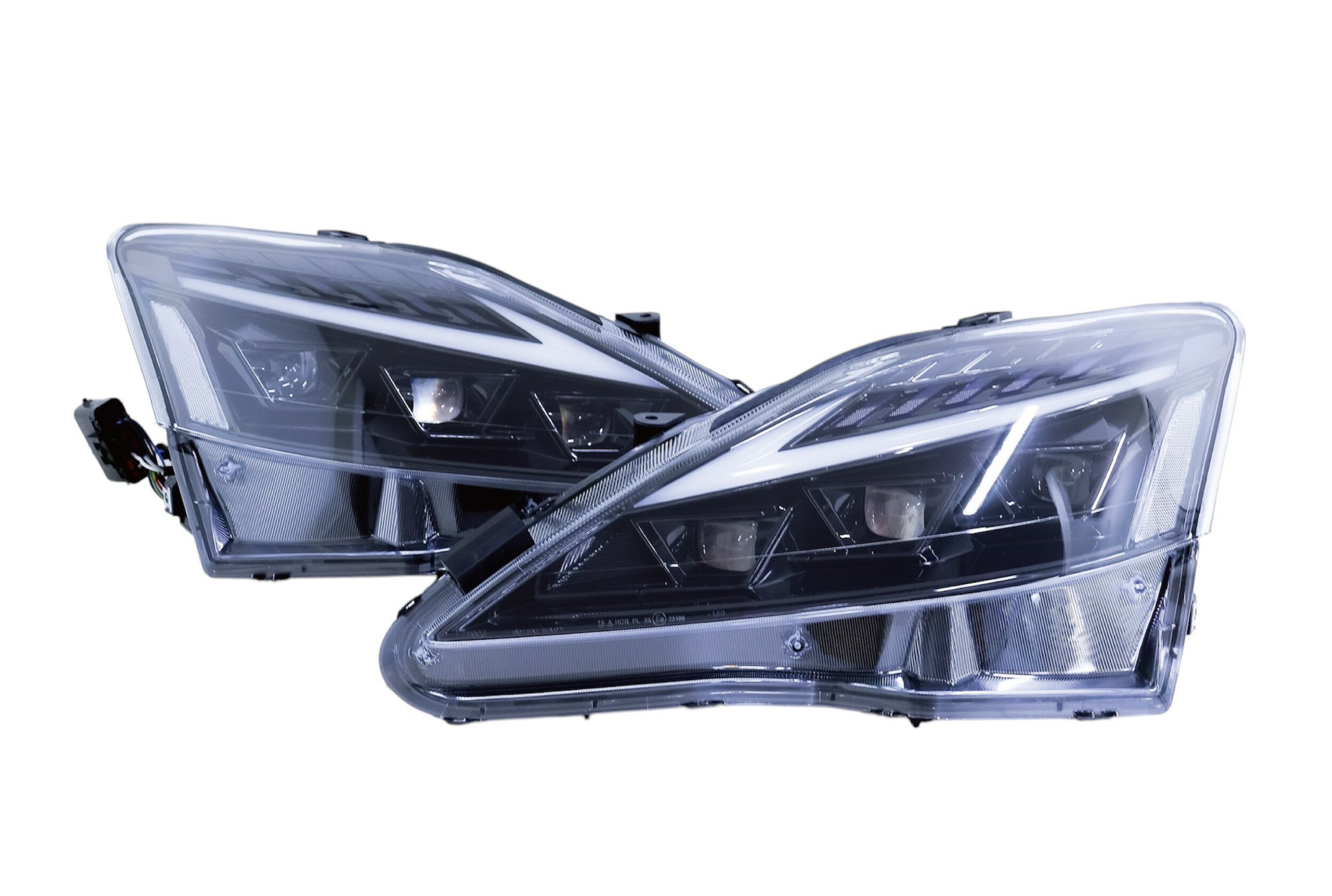 LEXUS 20系 IS 3眼LEDヘッドライト オープニングモーション シーケンシャルウィンカー デイライト GSE20 USE20 IS250/350 ISF ISC【CH-LISOP3E】