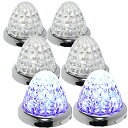 24V トラック用 LED マーカーランプ サイド マーカー 8面クリスタルカット仕様 16LED 汎用 6個 セット パープル 特注色