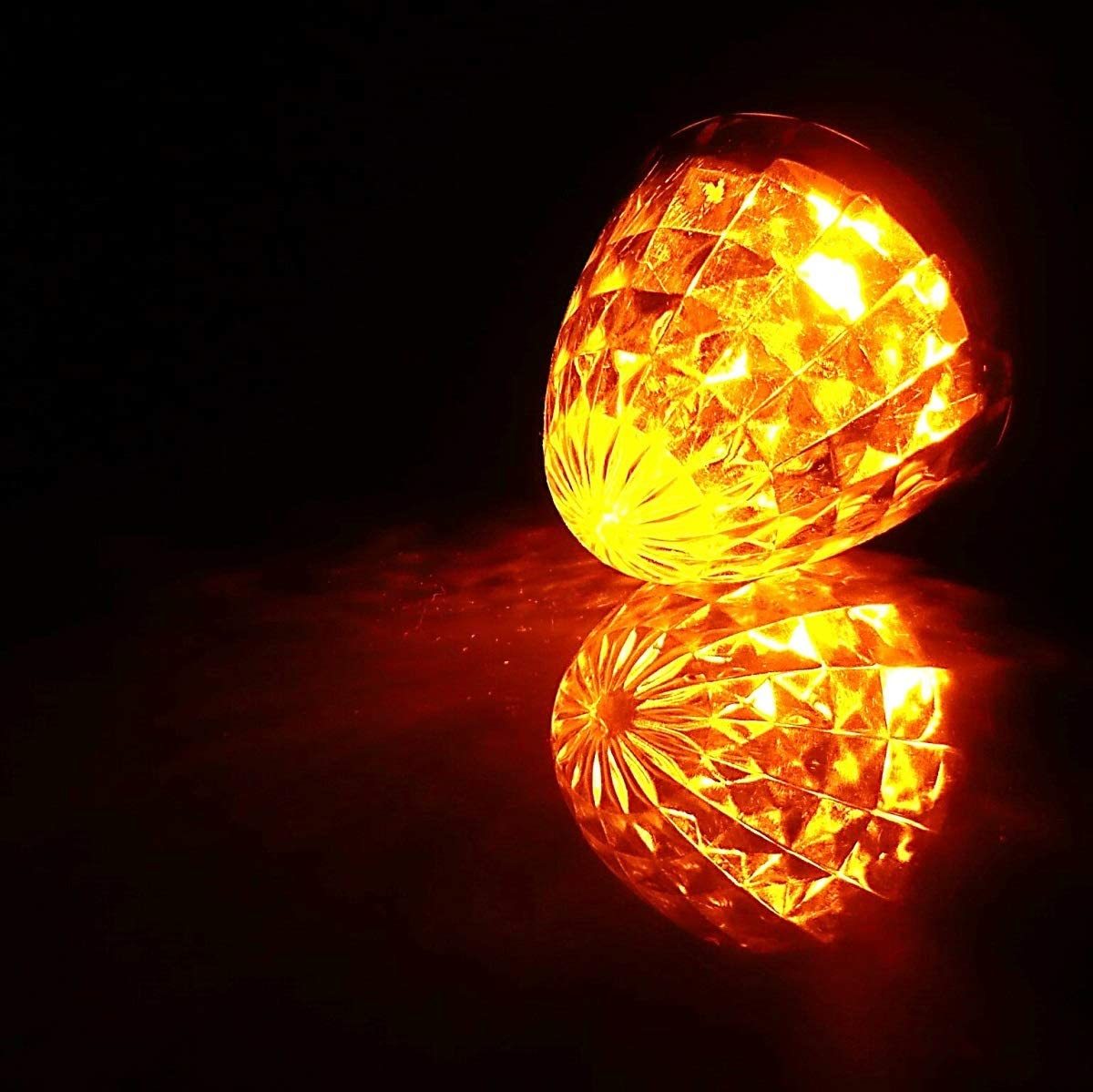 24V トラック用 LED マーカーランプ サイド マーカー 8面クリスタルカット仕様 16LED 汎用 10個 セット クリアレンズ オレンジ