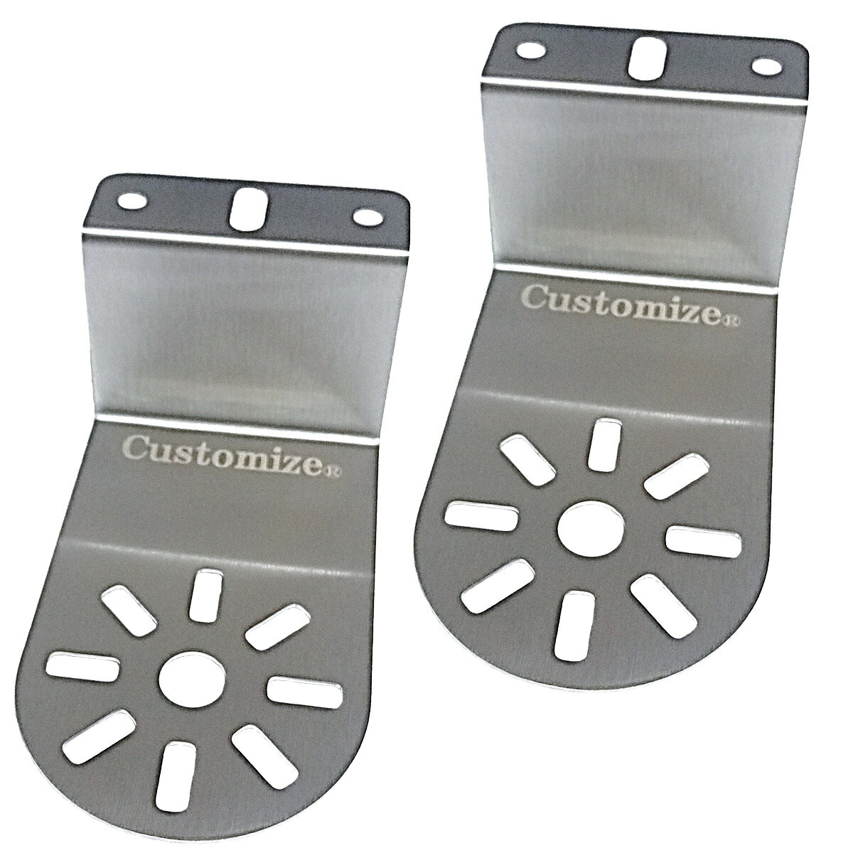 マーカーランプ ステー トラック用品 マーカーステー Z型ステー 45°角取付可能 ステンレス 2枚 セット