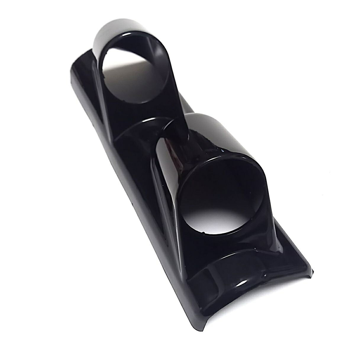 52φ用 メーターカバー ピラー 右用 60mm 汎用メーターパネル 後付け 交換 メーターフード オートゲージ メーターホルダー ゲージポッド ブラック 2連