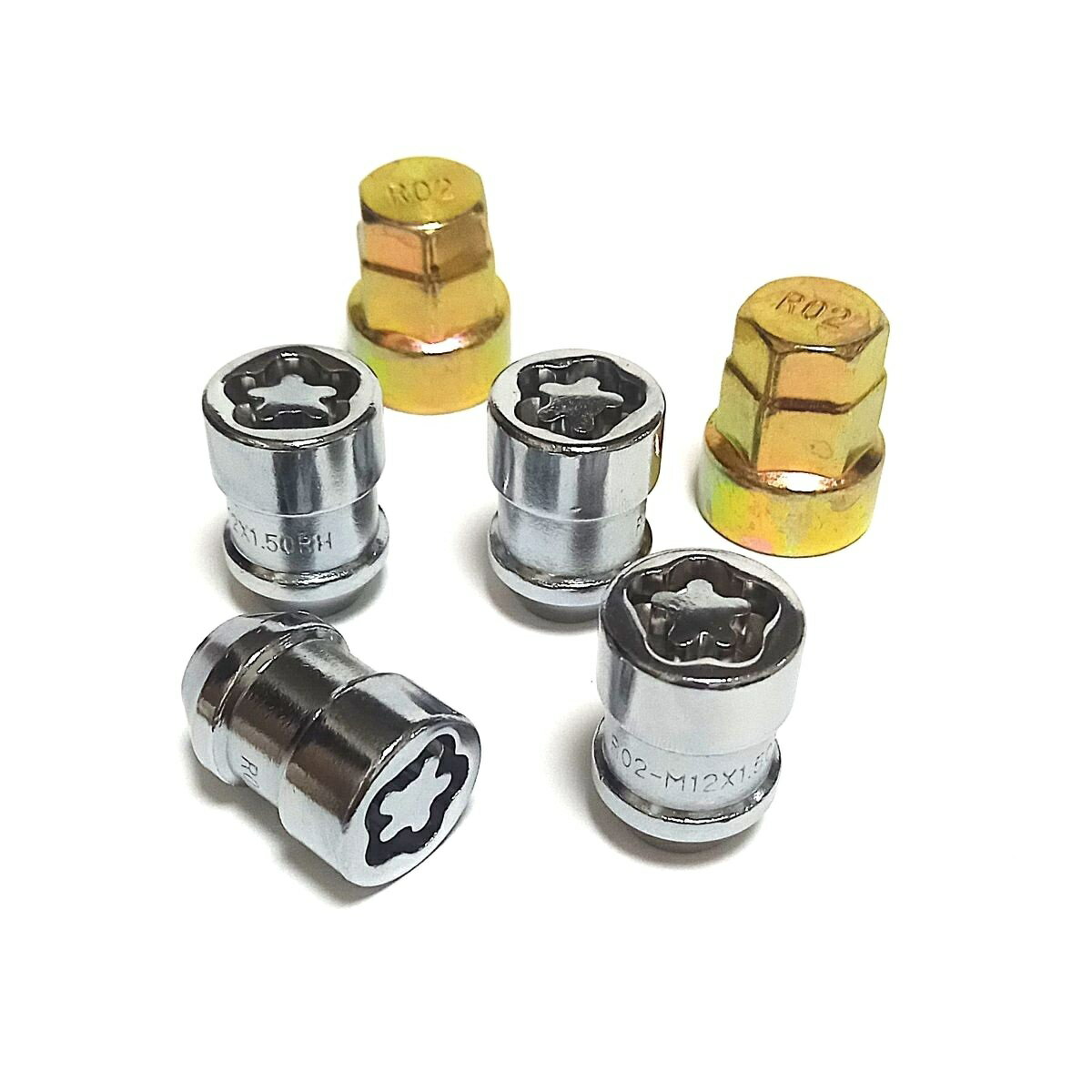 最強！！ ホイール ロックナット 花柄インナータイプ 袋ナット M12×1.5ピッチ 【トヨタ レクサス ホン..