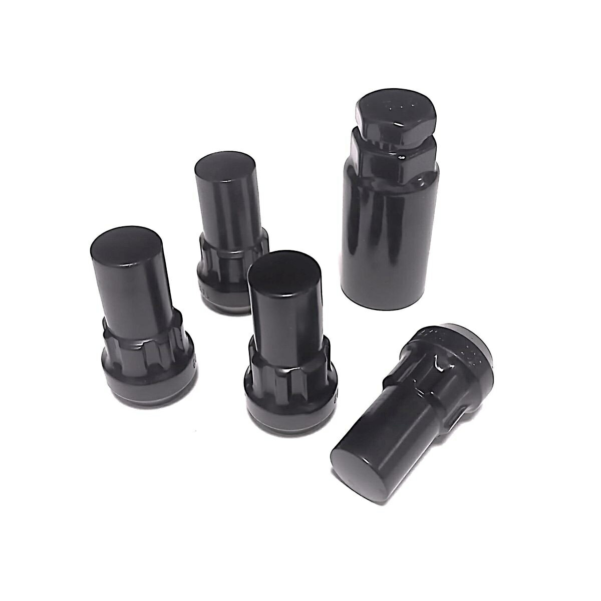 ホイール ロックナット ロングタイプ 袋タイプ M14×1.5ピッチ ブラック 【レクサス ホンダ マツダ いすゞ ランクル100/200系 】
