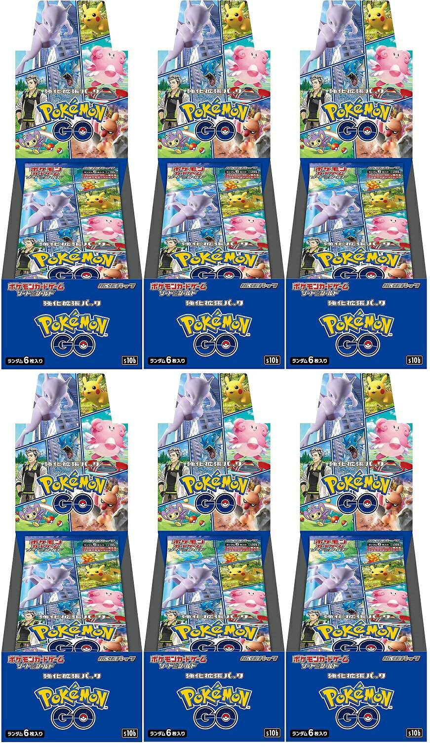 Pokemon Go 　6BOX（シュリンク付き）　プロモカード30パック(30枚) 付き