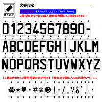 表札オリジナルエンボスプレートカスタムプレートユーロタイプLL文字(大文字10文字まで)アルミcustomplate
