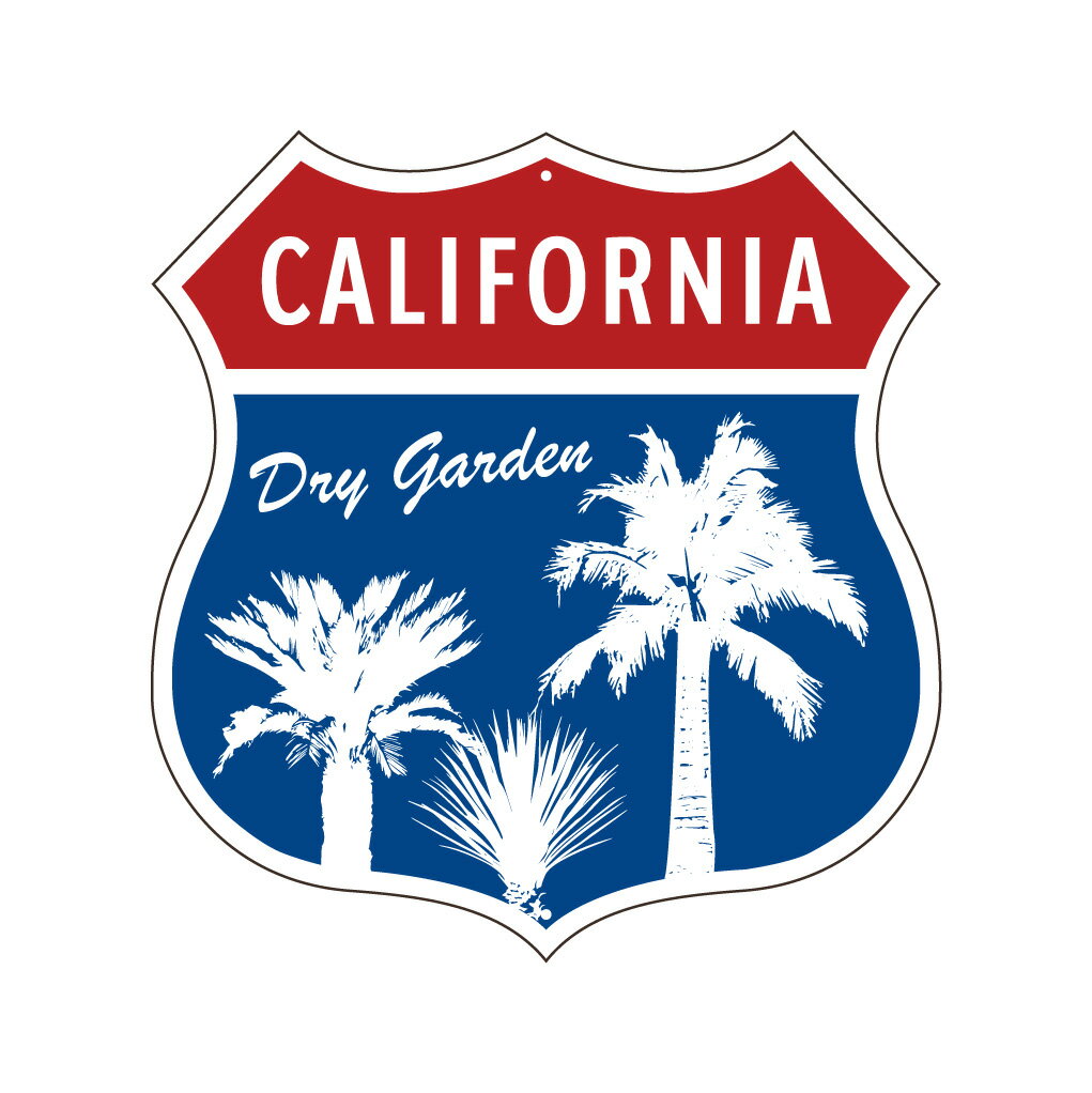 ガーデンサインプレート ドライガーデン 38cm＊40cm CALIFORNIA DRY GARDEN