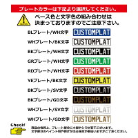 表札オリジナルエンボスプレートカスタムプレートユーロタイプLL文字(大文字10文字まで)アルミcustomplate
