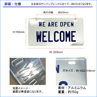 【名入れ】新築引越し表札看板ギフトプレゼント贈り物オーダーメイドオンリーワンおしゃれかっこいい男前インテリアオリジナル3DエンボスカスタムプレートUSナンバープレートタイプ(上10文字まで・下9文字まで)