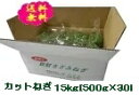 阿波の新鮮カットねぎ 15kg（500g×30袋）業務用 送料無料　 徳島県産 自社産 産地直送 クール便 ネギ 葱 薬味