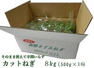 カットねぎ8kg（500g×16）葱 ネギ 薬