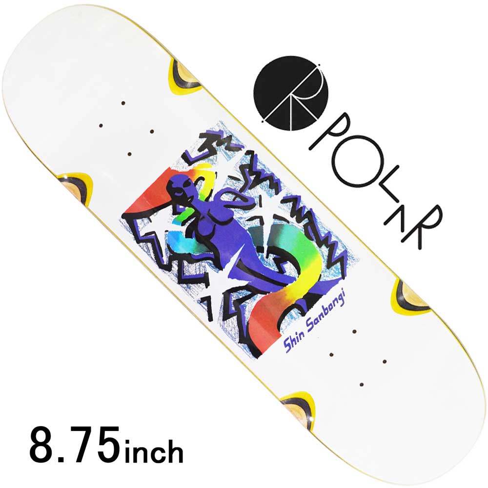 ポーラー 8.75インチ スケボー デッキ Polar Skateboard Queen Wheel Wells Pro Shin Sanbongi スケートボード スケボーデッキ プロモデル 人気ブランド ストリート パーク ランプ おしゃれ