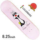 スケボー スケート デッキ スケートボード ルーニーテューンズ COLOR BARS カラーバー 板 Color Bars x Looney Tunes CHASE LOVE DECK 8.25inch ストリート オシャレ ファッション アイテム コラボ シルベスター キャット