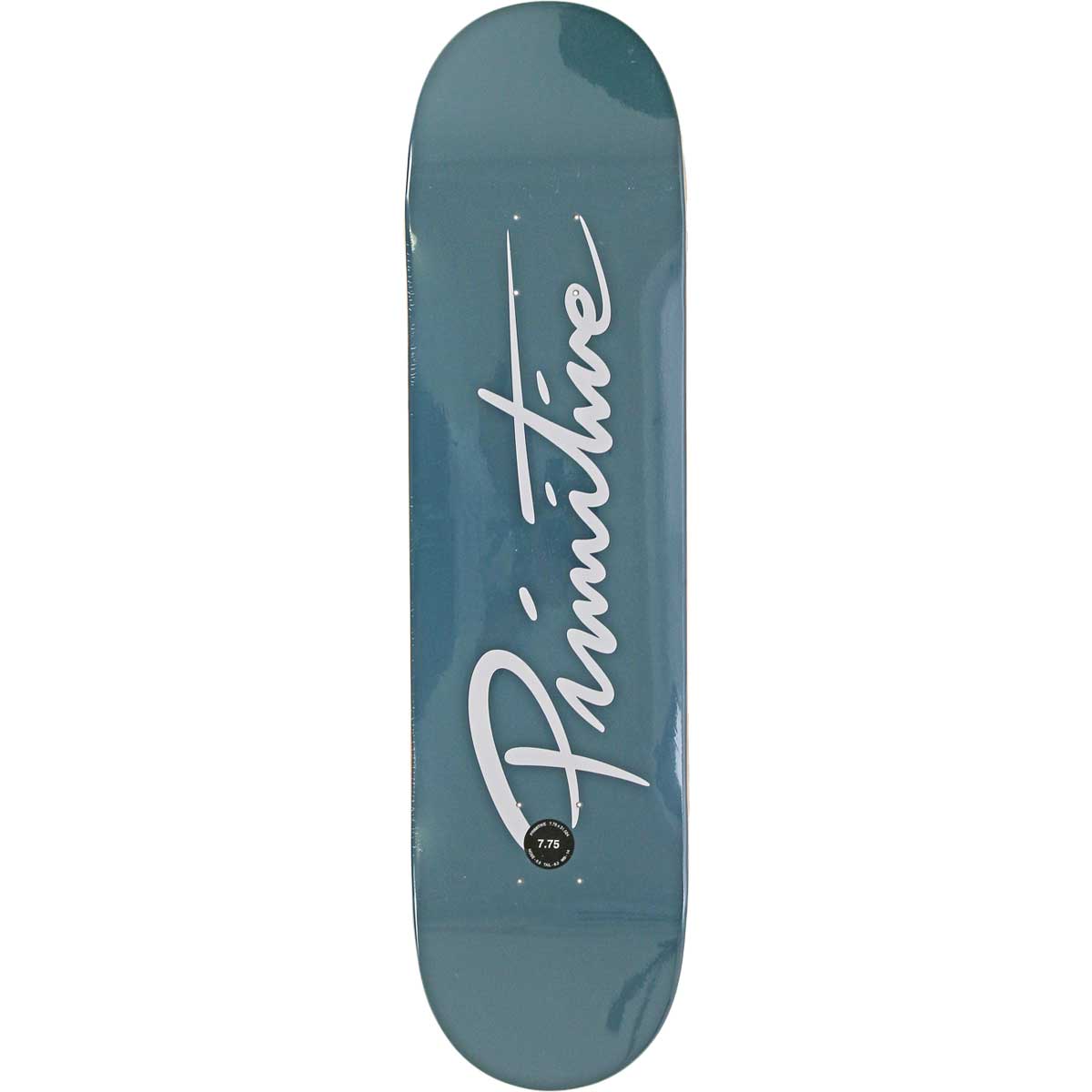 プリミティブ 7.75 インチ スケボー デッキ ヌエボスクリプト Primitive Skateboards Nuevo Script Deck スケートボード アーバンスポーツ ストリート パーク ランプ かっこいい 人気 おすすめ ブランド スケボーデッキ 初心者 上級者 キッズ 子供 スケボー女子