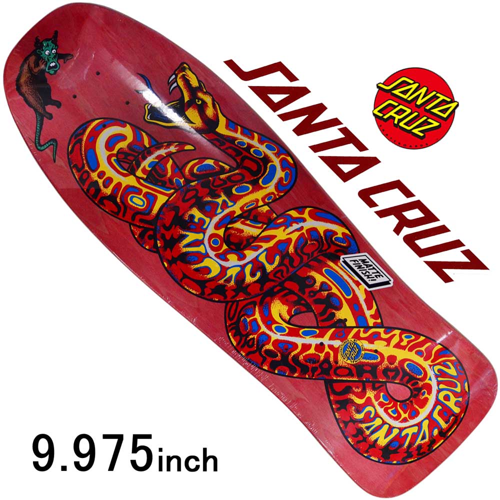 【ラスト1本】 サンタクルーズ 9.975インチ スケボー デッキ Santa Cruz Skateboard Kendall Snake Reissue Deck スケートボード ブランド アーバンスポーツ ストリート パーク ランプ 人気 おすすめ カットバック スケボーデッキ