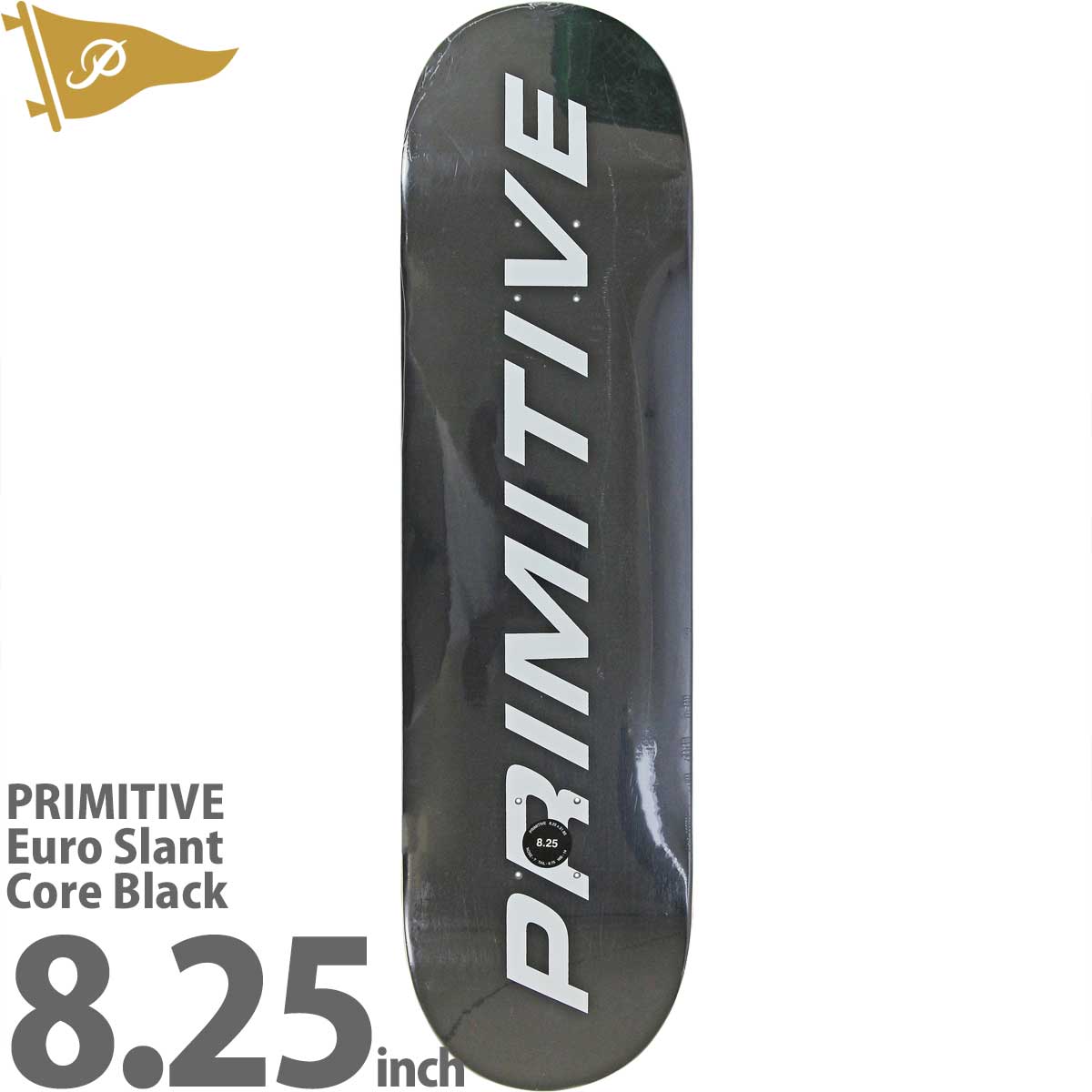ץߥƥ 8.25 ܡ ǥå 桼 ֥å Primitive Skateboards Euro Slant Core Black Deck ȥܡ Х󥹥ݡ ȥ꡼ ѡ  ä ͵  ֥ ܡǥå 鿴 ...