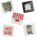デスウィッシュ スケボー ステッカー デスストック 9x9cm Deathwish DeathStock シール デカール スケートボード スケボーステッカース...