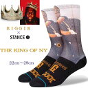 Stance スタンス BIGGIE(ビギー)コラボレーションモデル 靴下 Stance Socks THE KING OF NY メンズ 25.5-29cmファッション 小物 ヒップホップ アーティスト スケートボード ギフト 男性 彼氏 プレゼント 贈り物