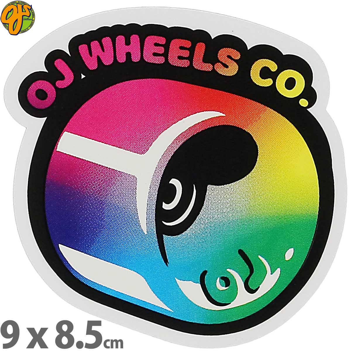 オージェイ スケボー ステッカー 9x8.5cm OJ Wheels Hot Juice Fade Sticker シール デカール ホットジ..