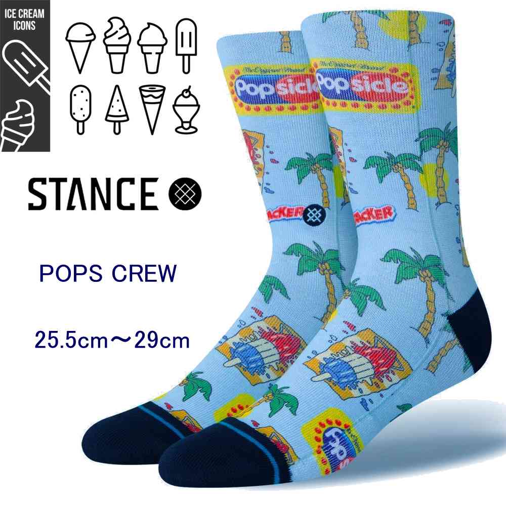  STANCE ꡼ॢ ܥǥ Stance Socks POPS CREW ICECREAM ICONS ...