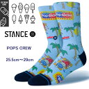 スタンス STANCE アイスクリームアイコンズ コラボモデル Stance Socks POPS CREW ICECREAM ICONS L25.5-29cm ギフト 男性 彼氏 プレゼント 贈り物 スタンスソックス